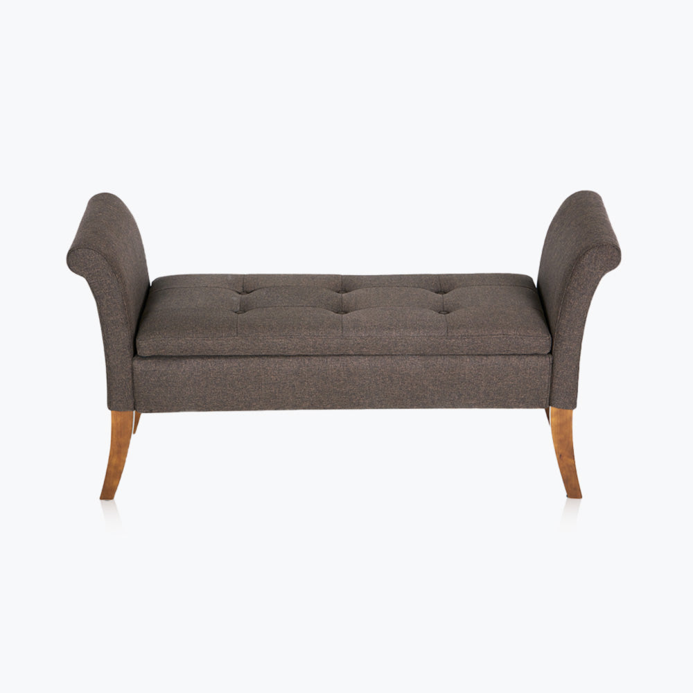 Bradley Winged Tufted Storage Bench