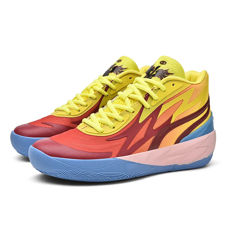Professional Men's Basketball Fashion Trend Shoes Basketball Sneakers Anti-skid High-top Couple Breathable Basketball Boot ShopOnlyDeal