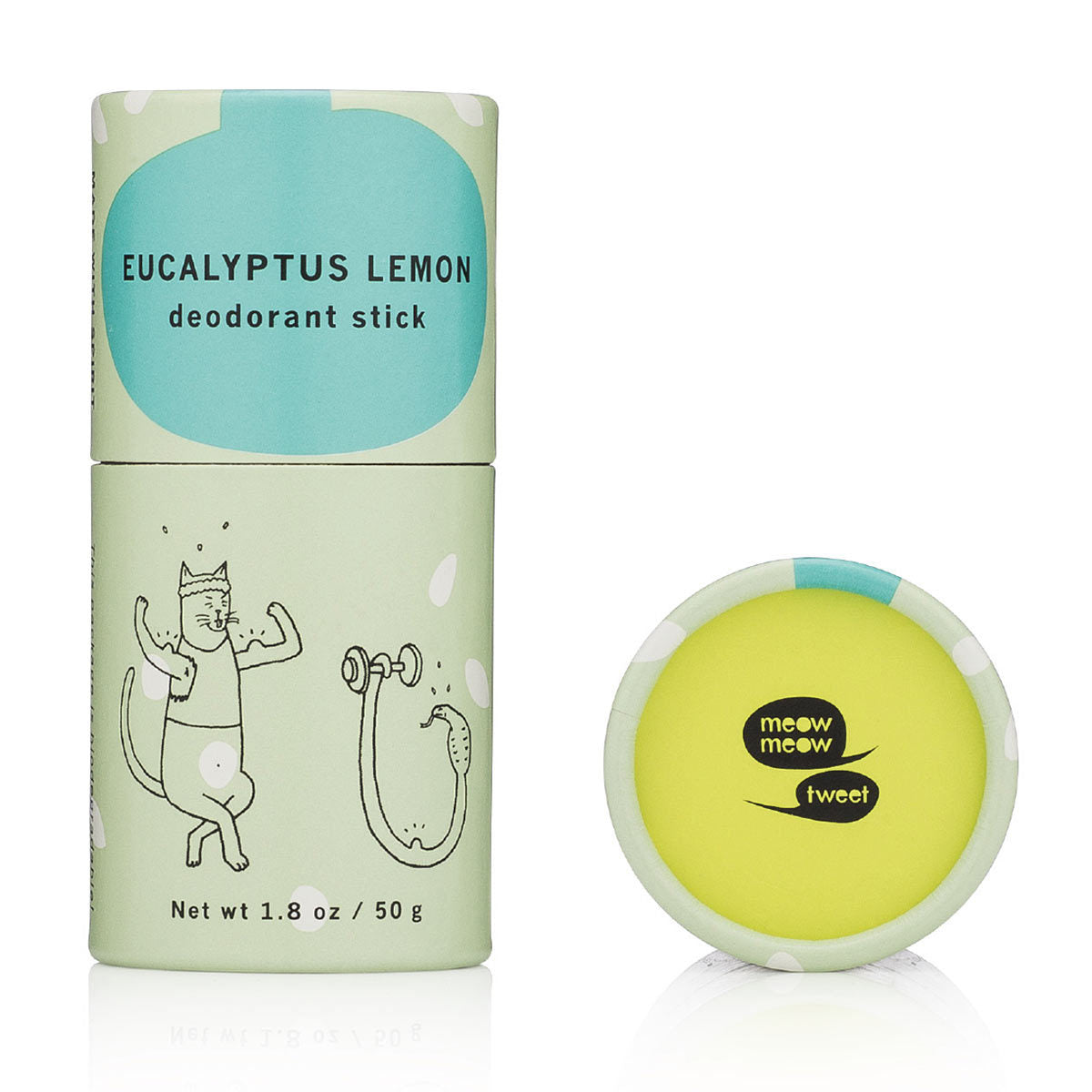 Meow Meow Tweet Mini Deodorant Stick - Eucalyptus Lemon (1.8 oz) #10077685