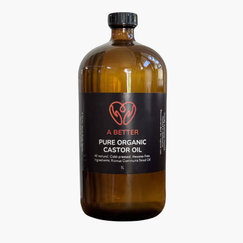 Pure Organic Castor Oil - Amber Glass Bottle