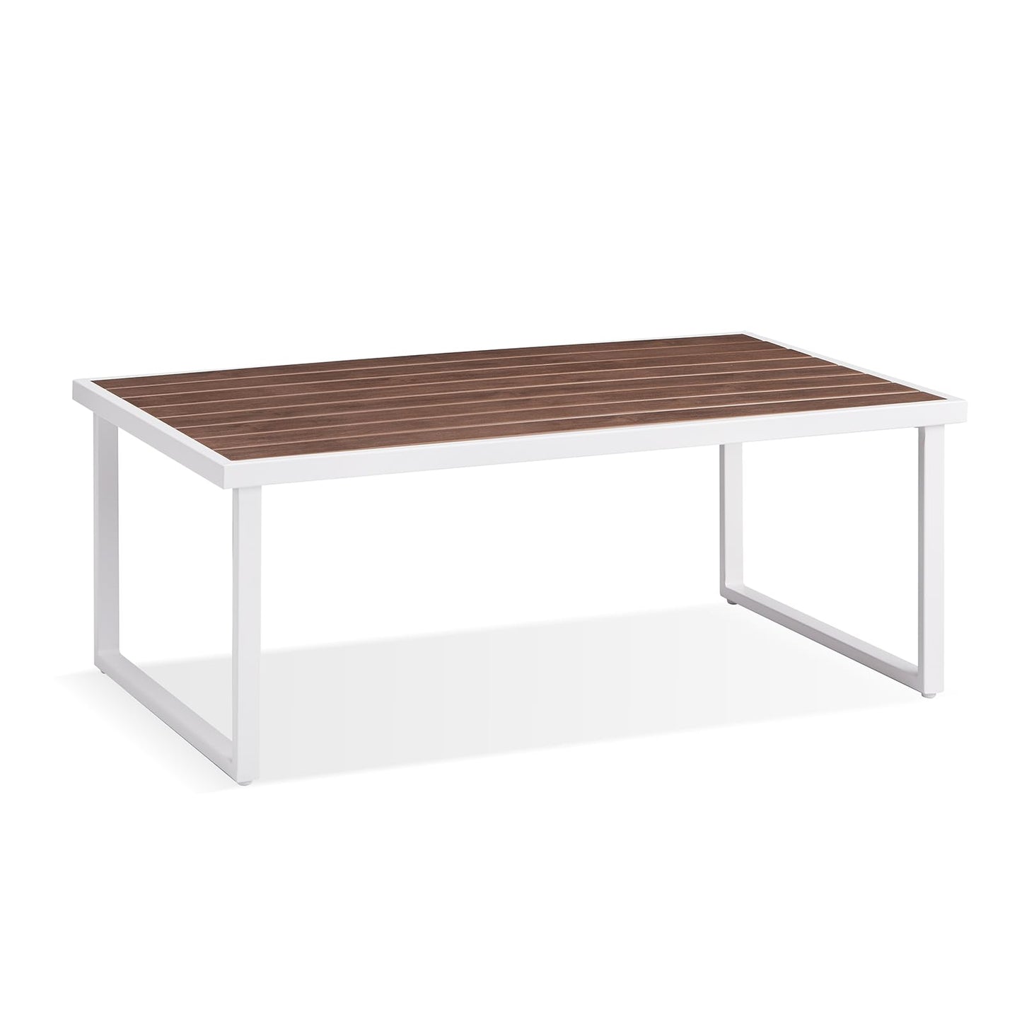 Coffee Table, Aluminum Frame Coffee Tables for Living Room with Anti-Rust