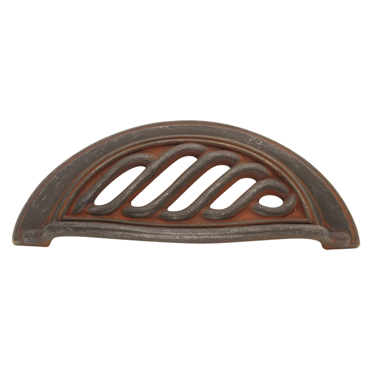 Hickory Hardware Pa1322 Charleston Blacksmith 3" Center to Center Cup Cabinet Pull - Iron Furniture > Cabinets & Storage > Ironing Centers Hickory Hardware Rustic Iron