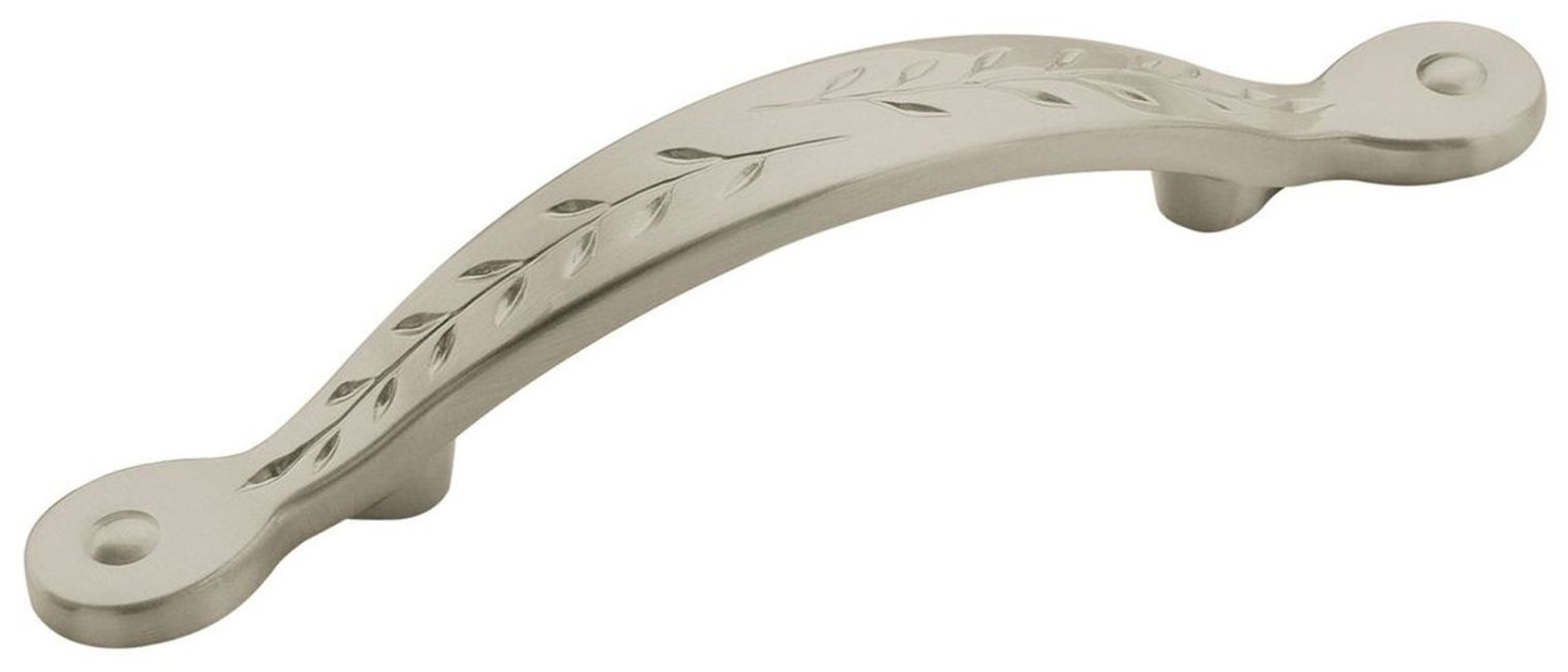 Amerock Nature'S Splendor 3 in (76 Mm) Center-To-Center Wrought Iron Dark Cabinet Pull Furniture > Cabinets & Storage > Ironing Centers Amerock Satin Nickel 1