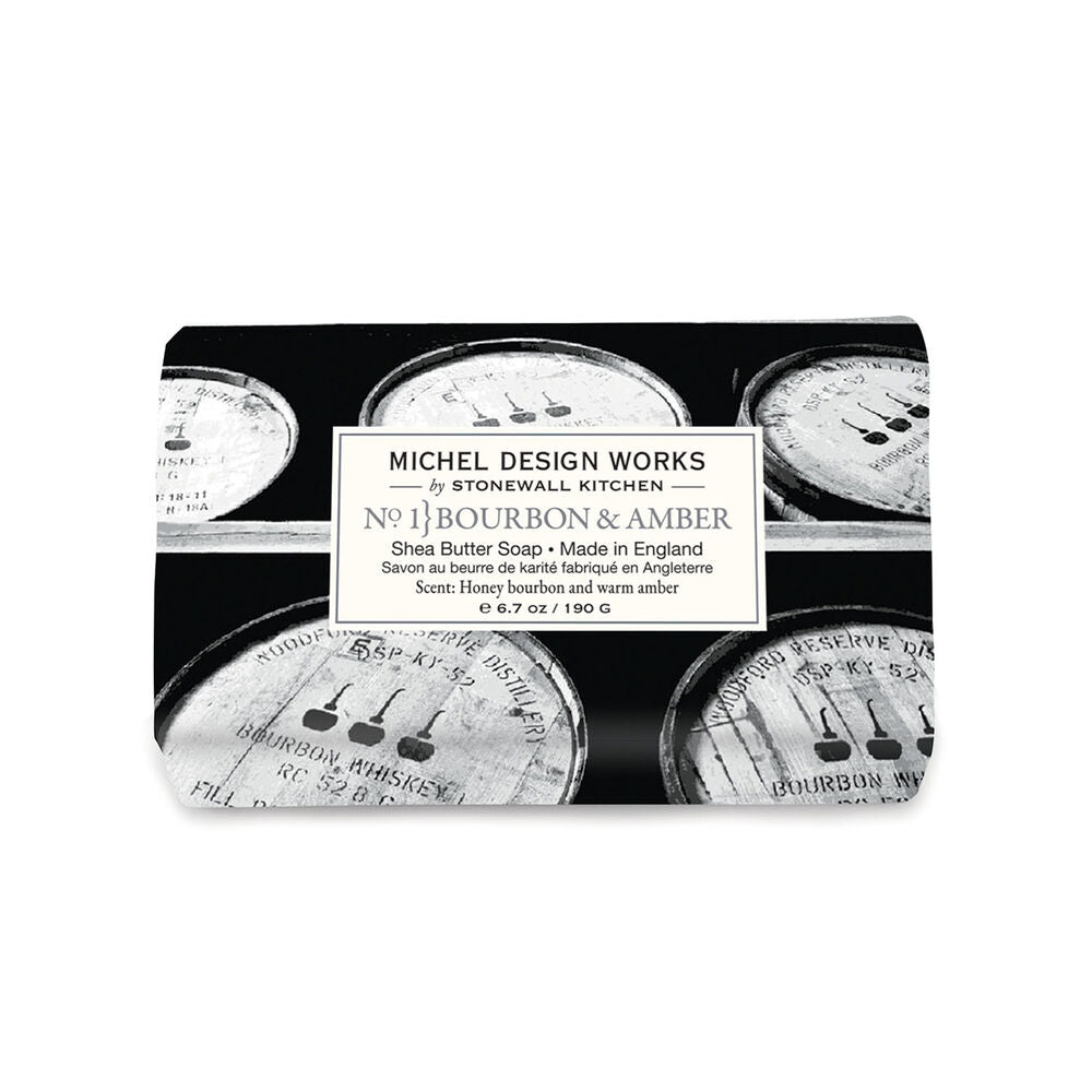 Bourbon & Amber Med Bath Soap Bar