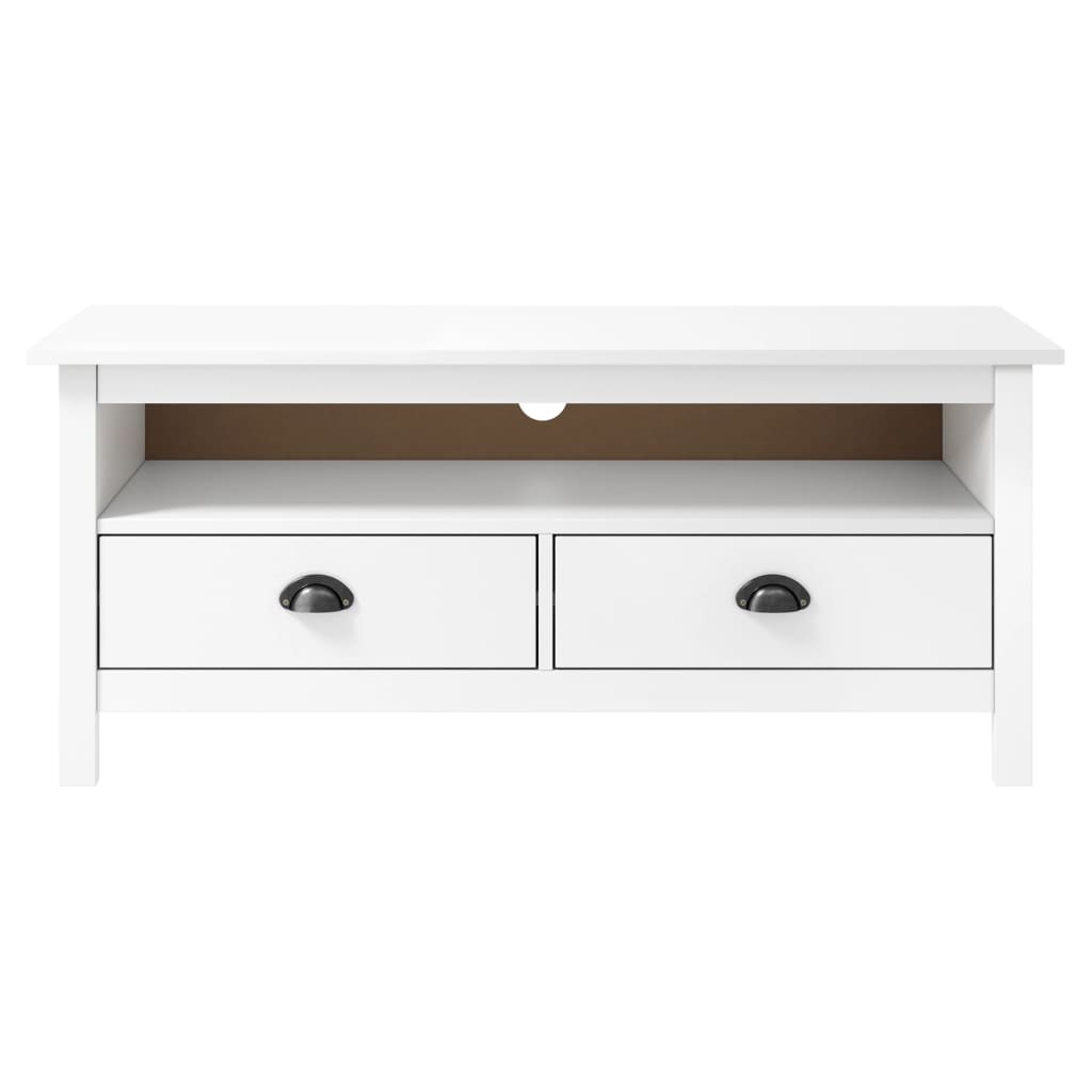 Tv Stand Hill 43.3"X5.7"X8.5" Solid Pine Wood