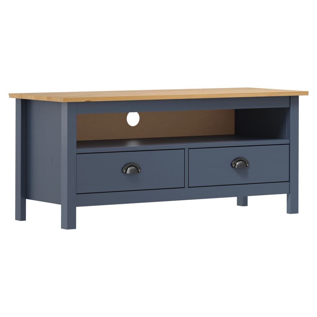 Tv Stand Hill 43.3"X5.7"X8.5" Solid Pine Wood
