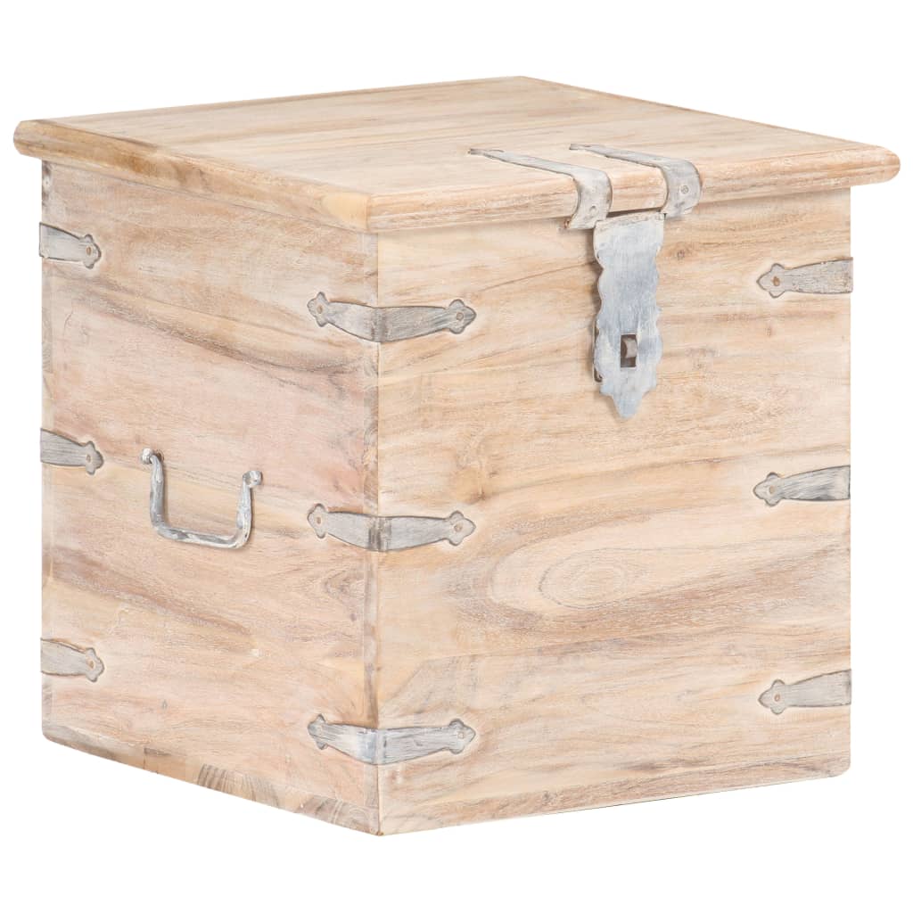 Chest 5.7"X5.7"X5.7" Solid Acacia Wood