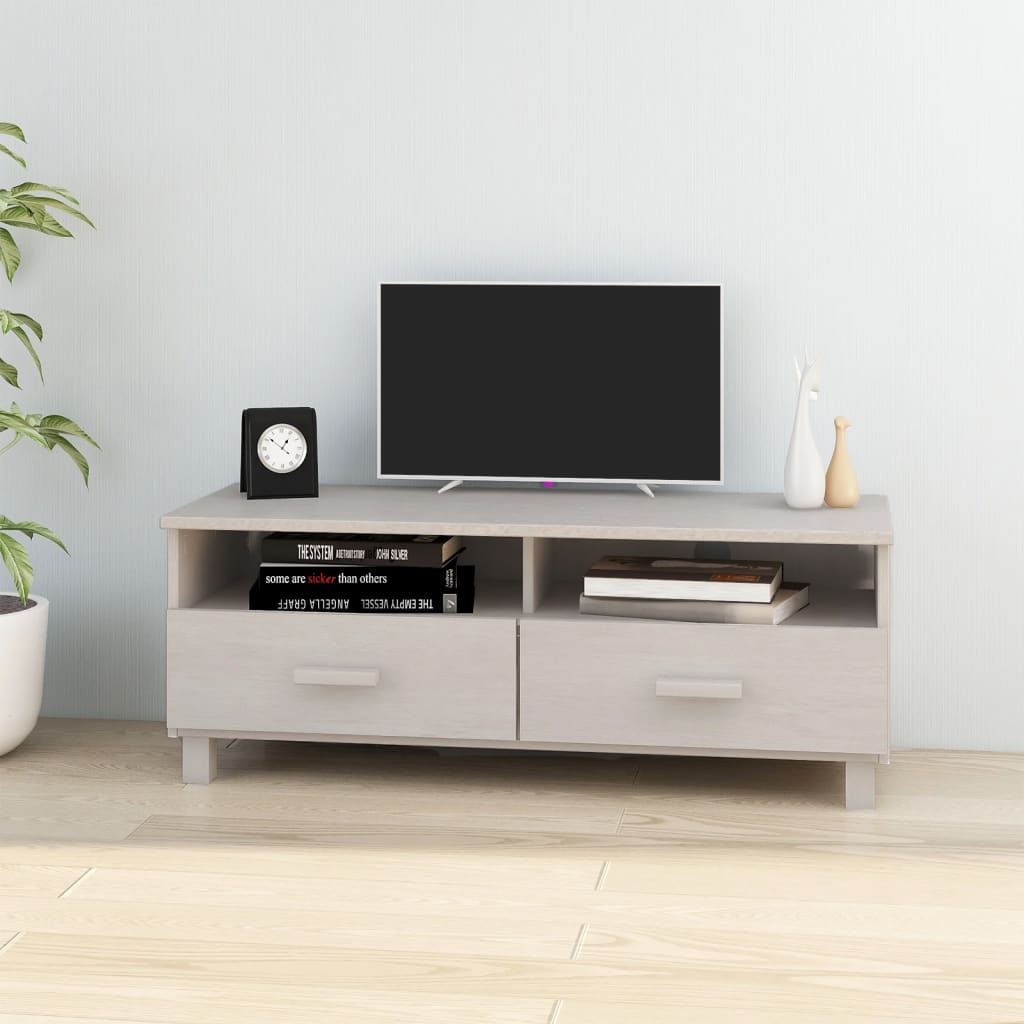 Tv Stand Hamar 4.7"X5.7"X5.7" Solid Wood Pine