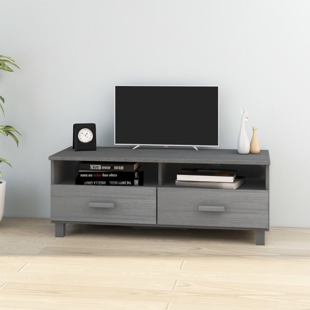 Tv Stand Hamar 4.7"X5.7"X5.7" Solid Wood Pine