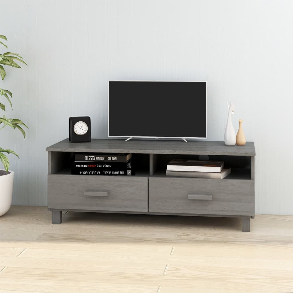 Tv Stand Hamar 4.7"X5.7"X5.7" Solid Wood Pine