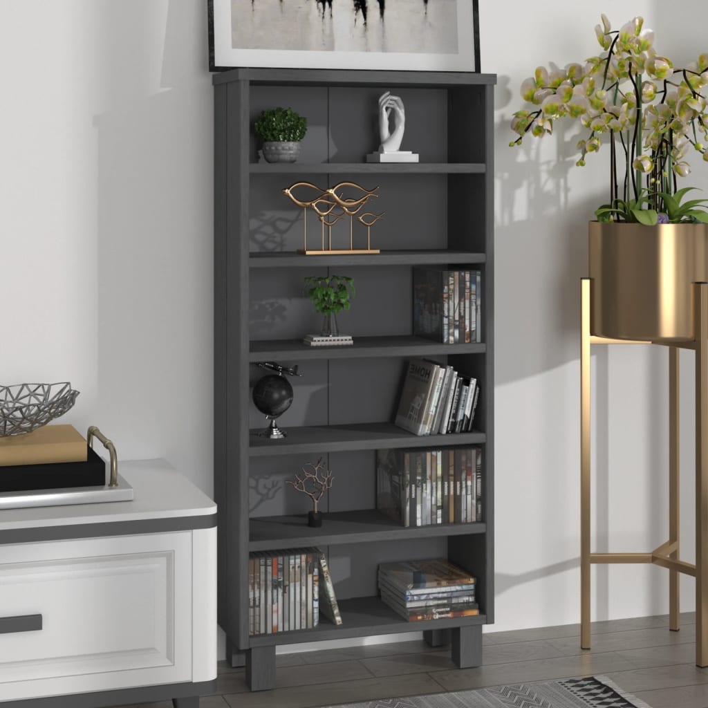 Cd Cabinet Hamar 7.7"X7."X39.4" Solid Wood Pine