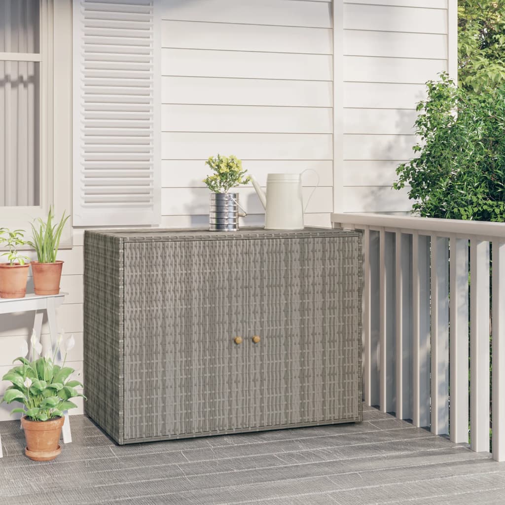 Garden Storage Cabinet 39.4"X2.9"X3.5" Poly Rattan
