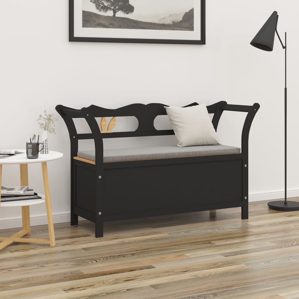 Bench White 42.1"X17.7"X29.7" Solid Wood Fir