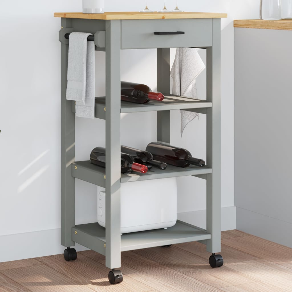 Kitchen Trolley Monza Solid Wood Pine