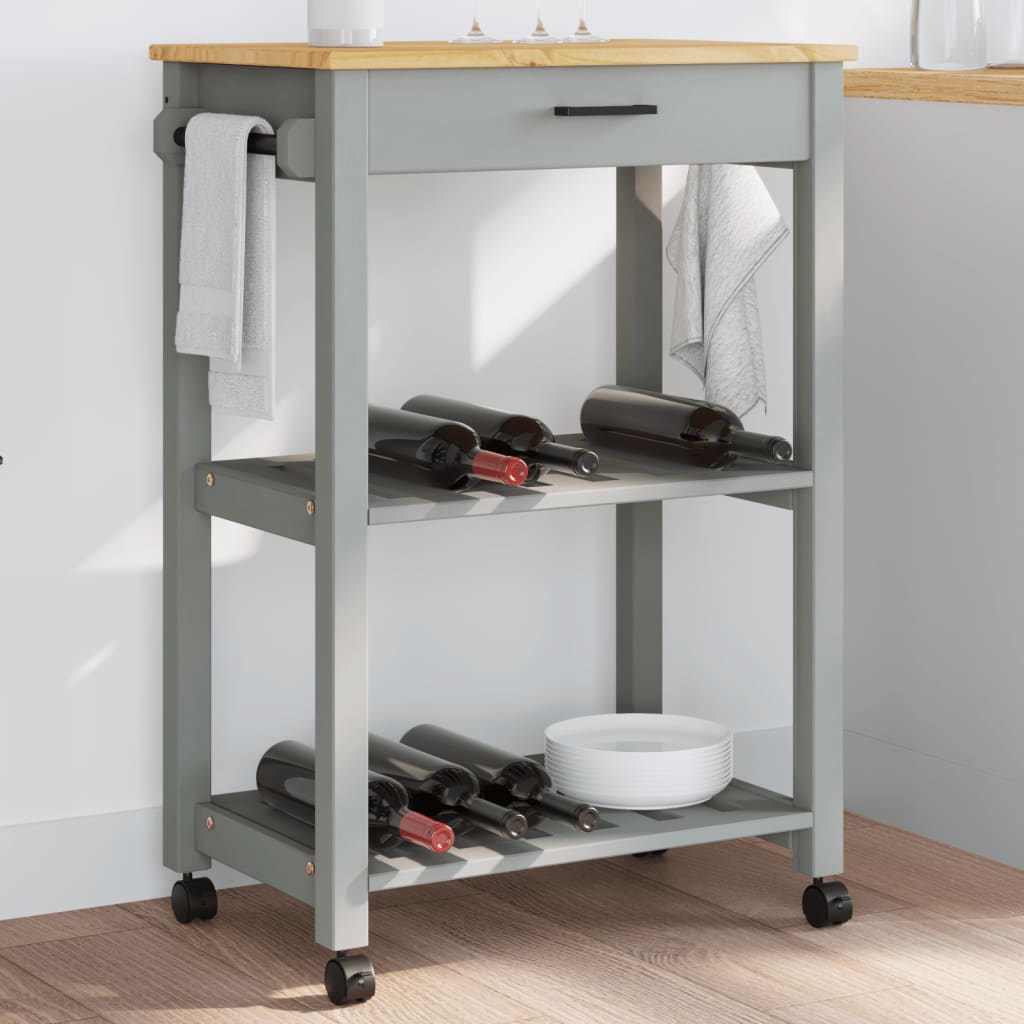 Kitchen Trolley Monza Solid Wood Pine