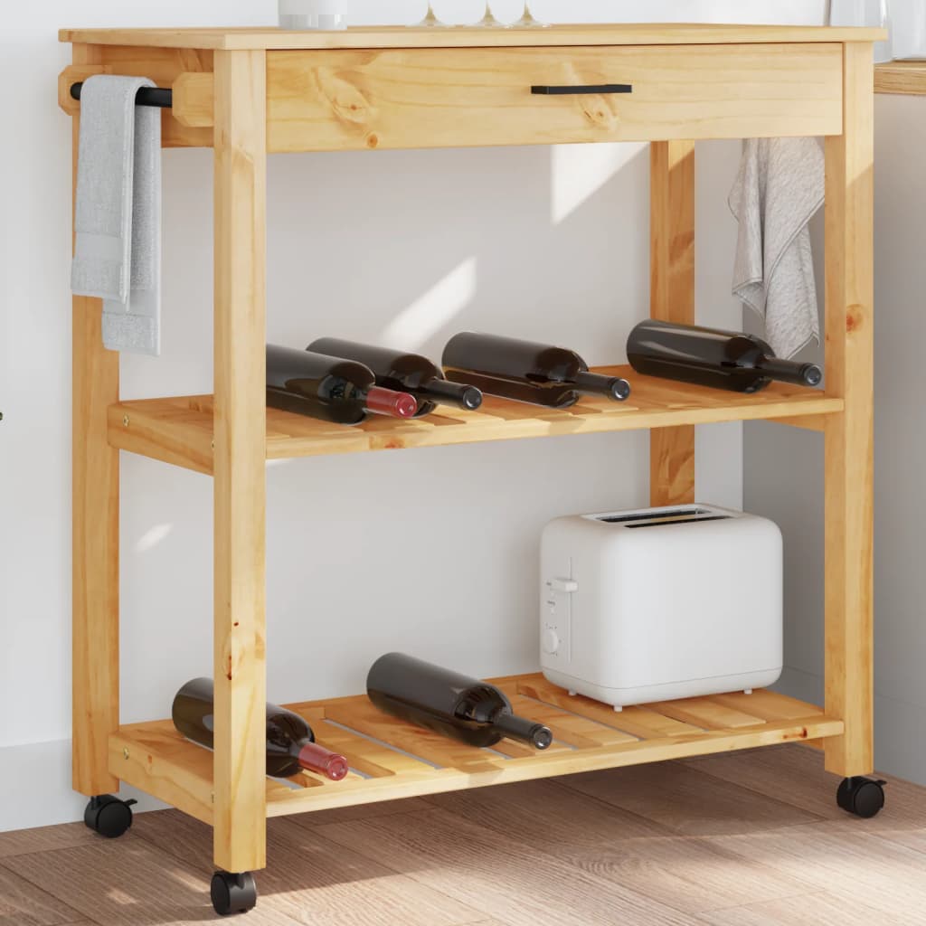 Kitchen Trolley Monza Solid Wood Pine