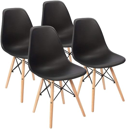 Pre Assembled Style Mid Century Modern DSW Shell Lounge Plastic Kitchen, Dining