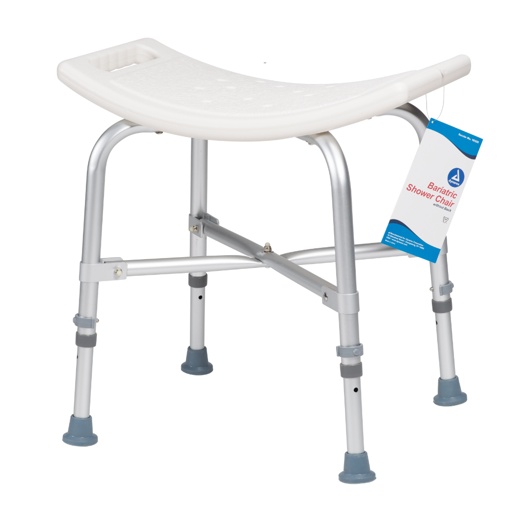 Dynarex Bari+Max Bariatric Shower Chairs - 500 lbs Capacity - Senior.com Shower Chairs
