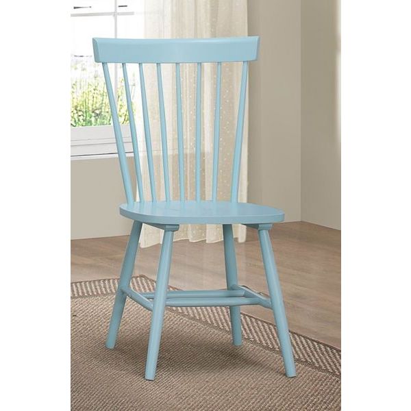 Homelegance April Side Chair In Pastel Blue