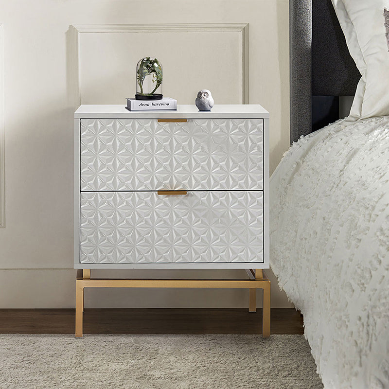 Rodolfo 25" Tall 2-Drawer Nightstand