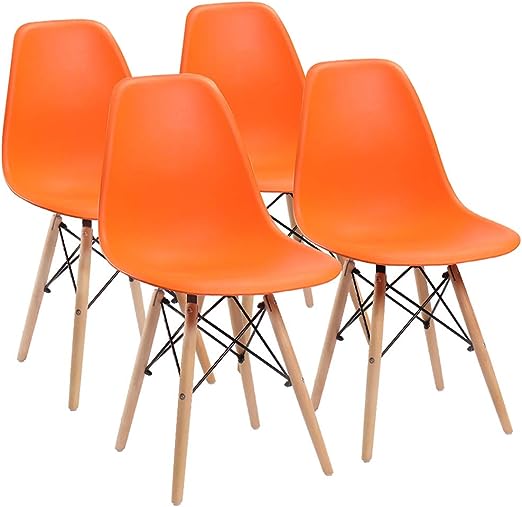 Pre Assembled Style Mid Century Modern DSW Shell Lounge Plastic Kitchen, Dining