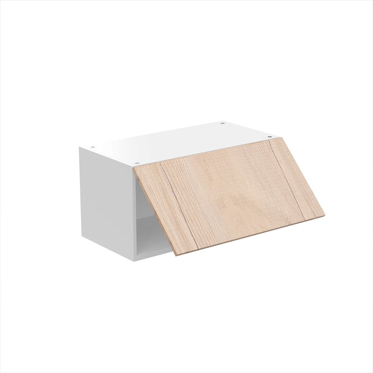 RTA - Rustic Oak - Horizontal Door Wall Cabinets | 24"W x 12"H x 12"D