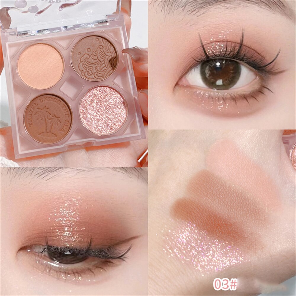 Blue Purple Olive Green Eyeshadow Palette