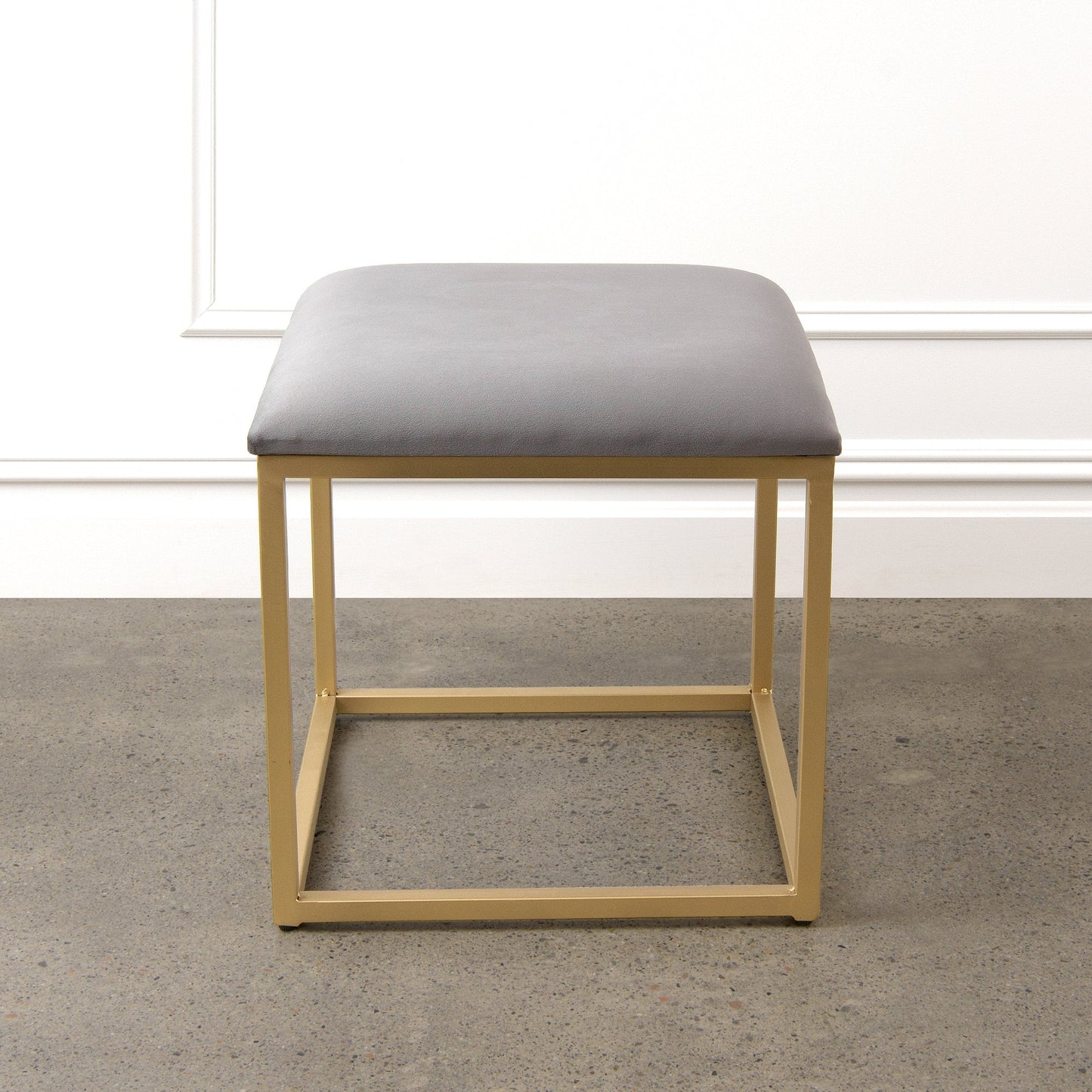 Annabelle Velvet Cushion Stool