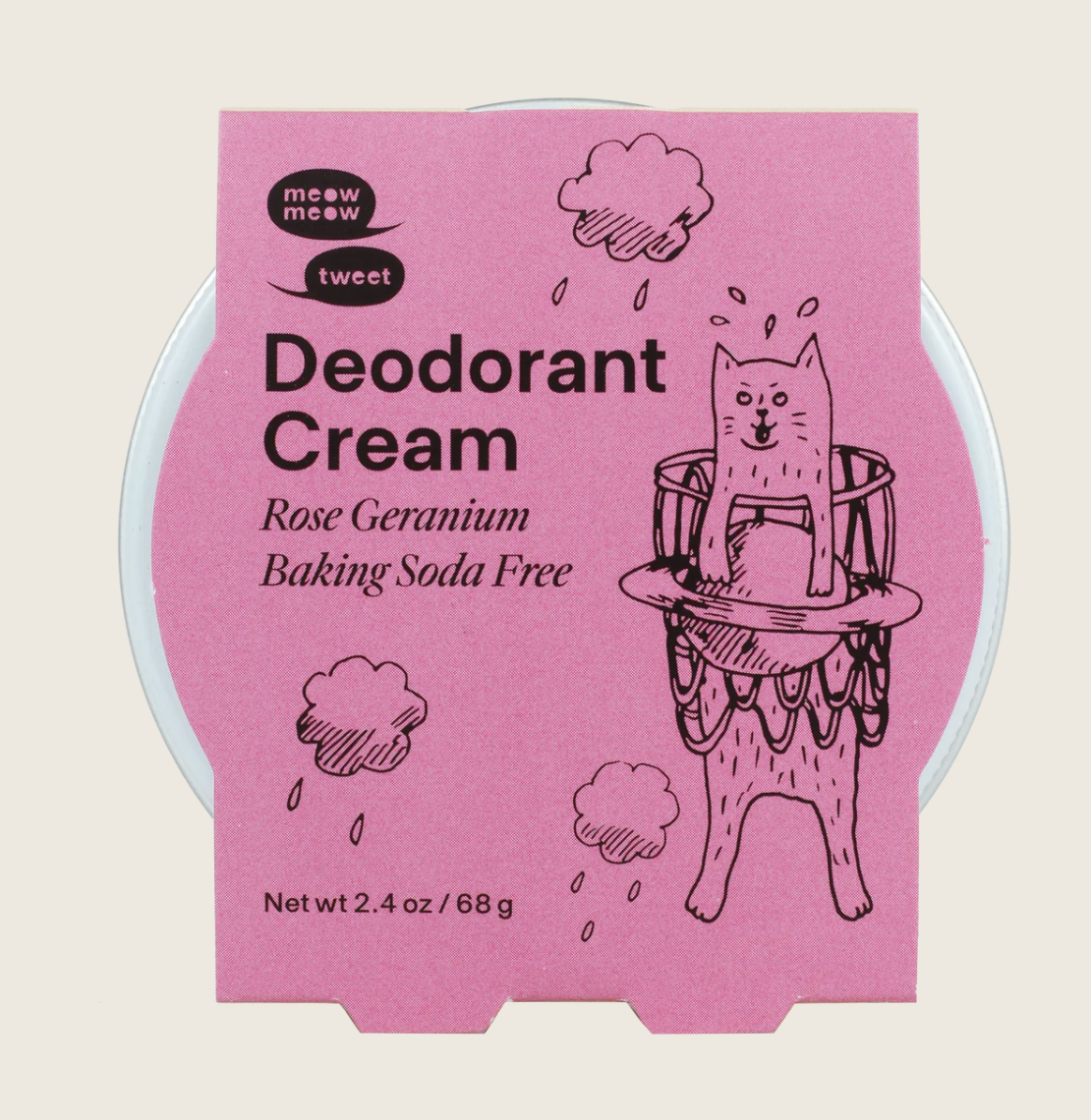 Meow Meow Tweet Baking Soda-Free Deodorant Cream
