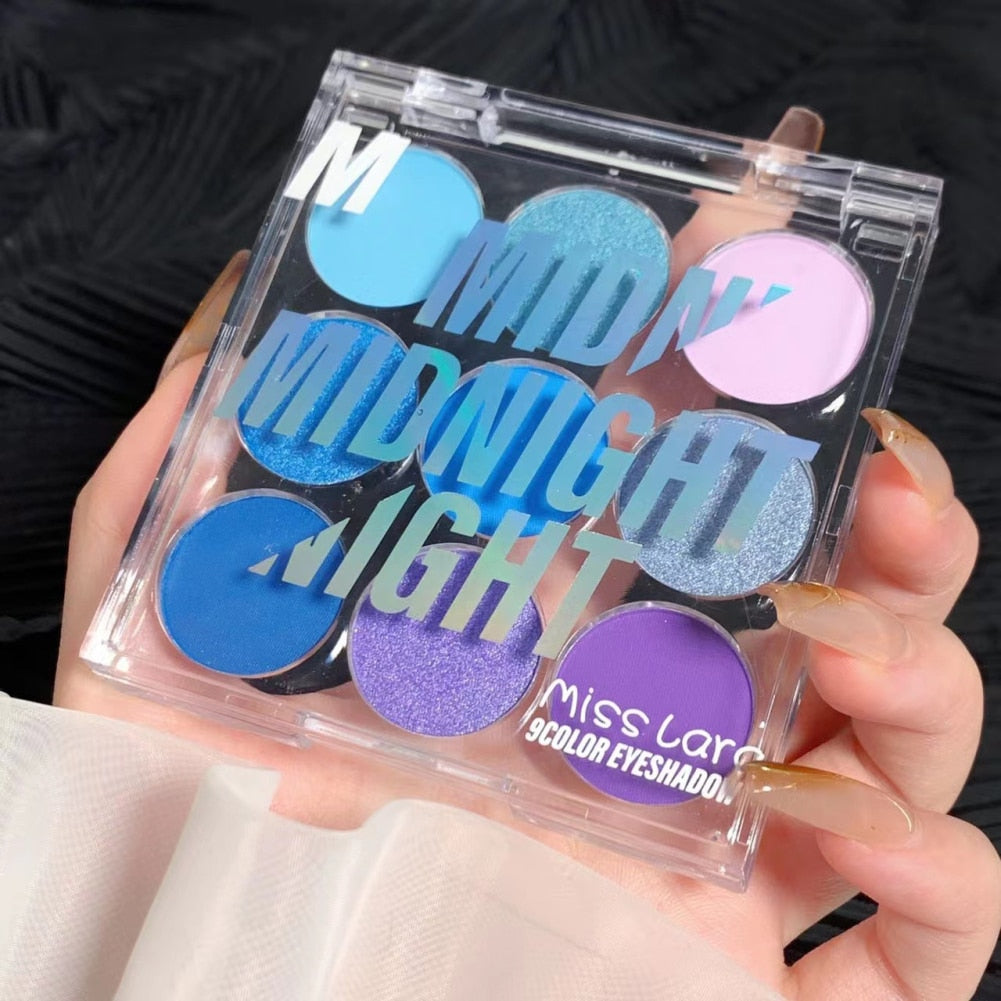 Blue Purple Olive Green Eyeshadow Palette