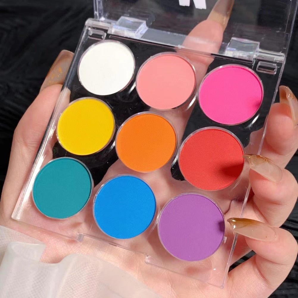 Blue Purple Olive Green Eyeshadow Palette