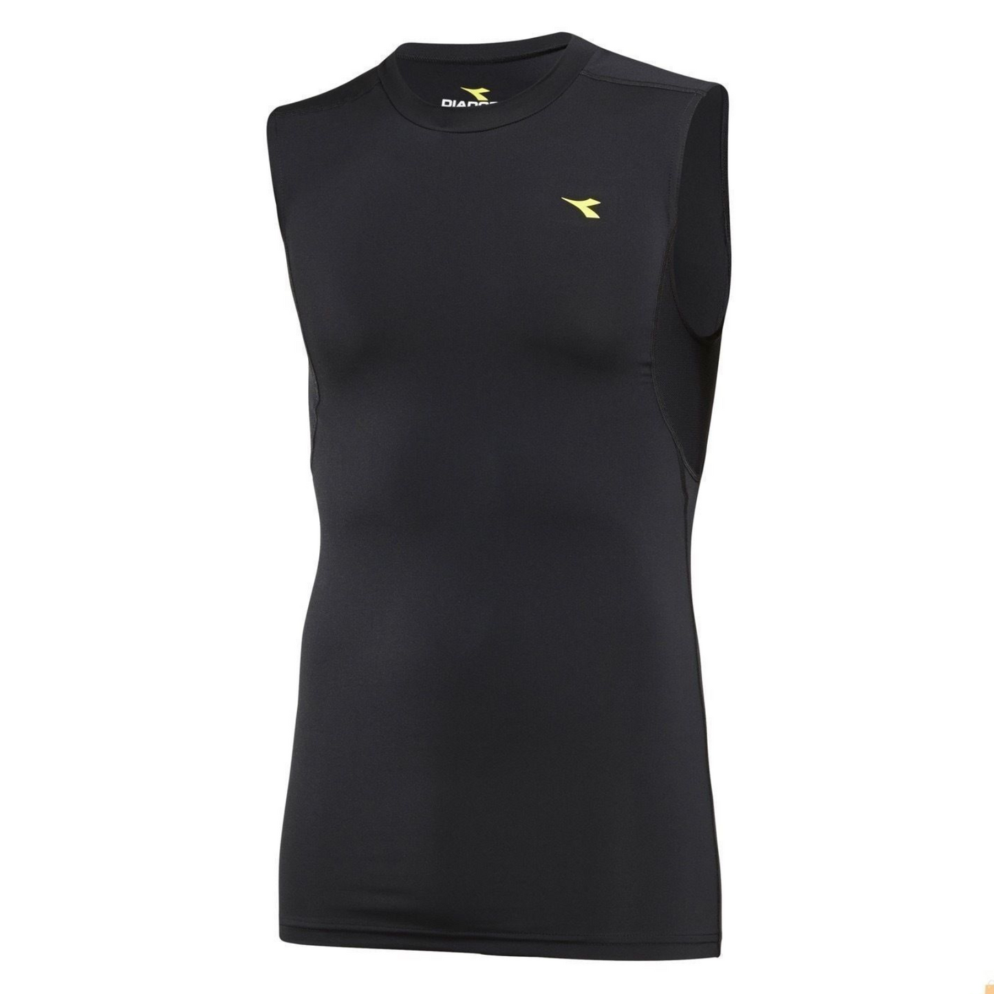 Diadora Mens Compression Sleeveless Muscle Top Gym Thermal - Black