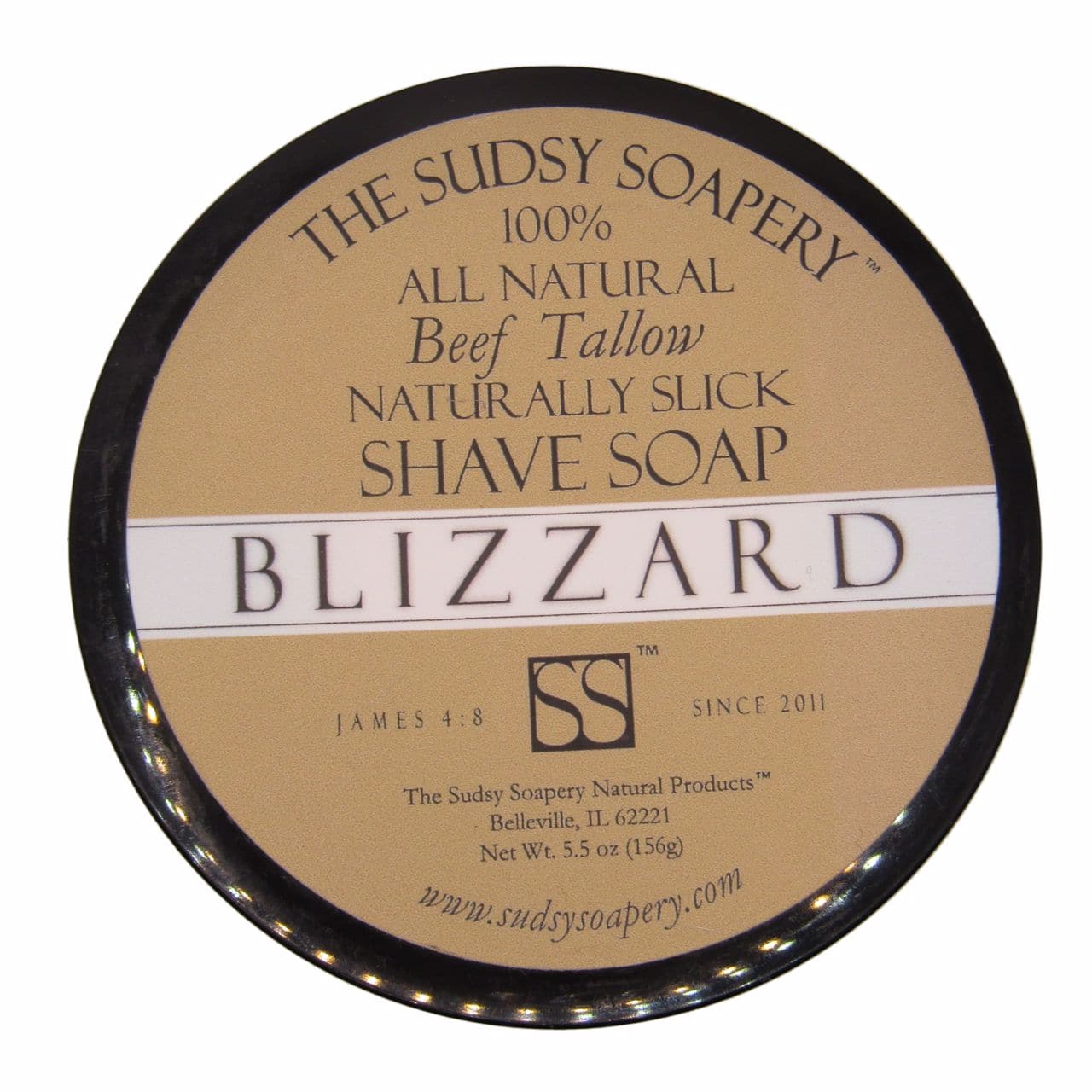 Blizzard Shaving Soap (Tallow) - by Sudsy Soapery (Pre-Owned)