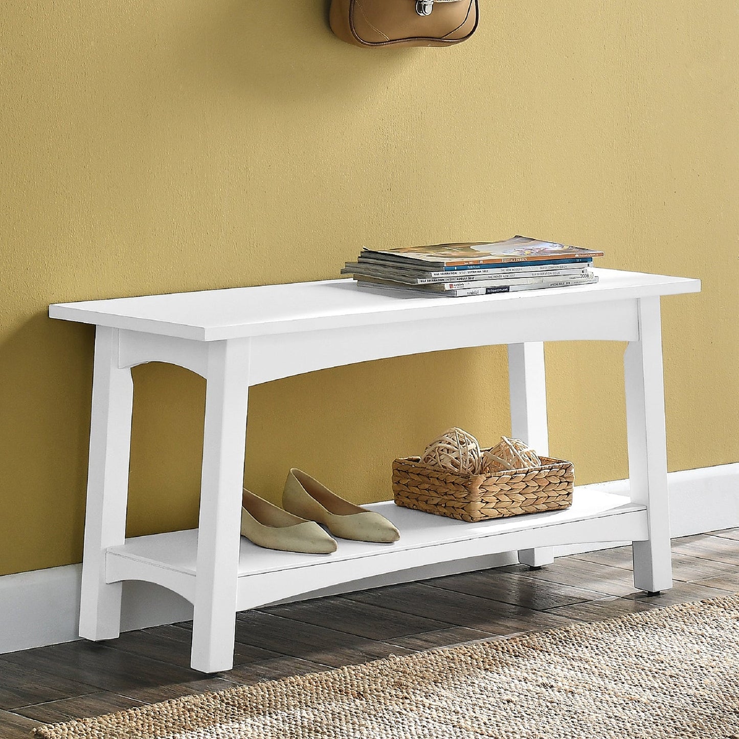 Craftsbury 36"W Wood Entryway Bench - Pier 1