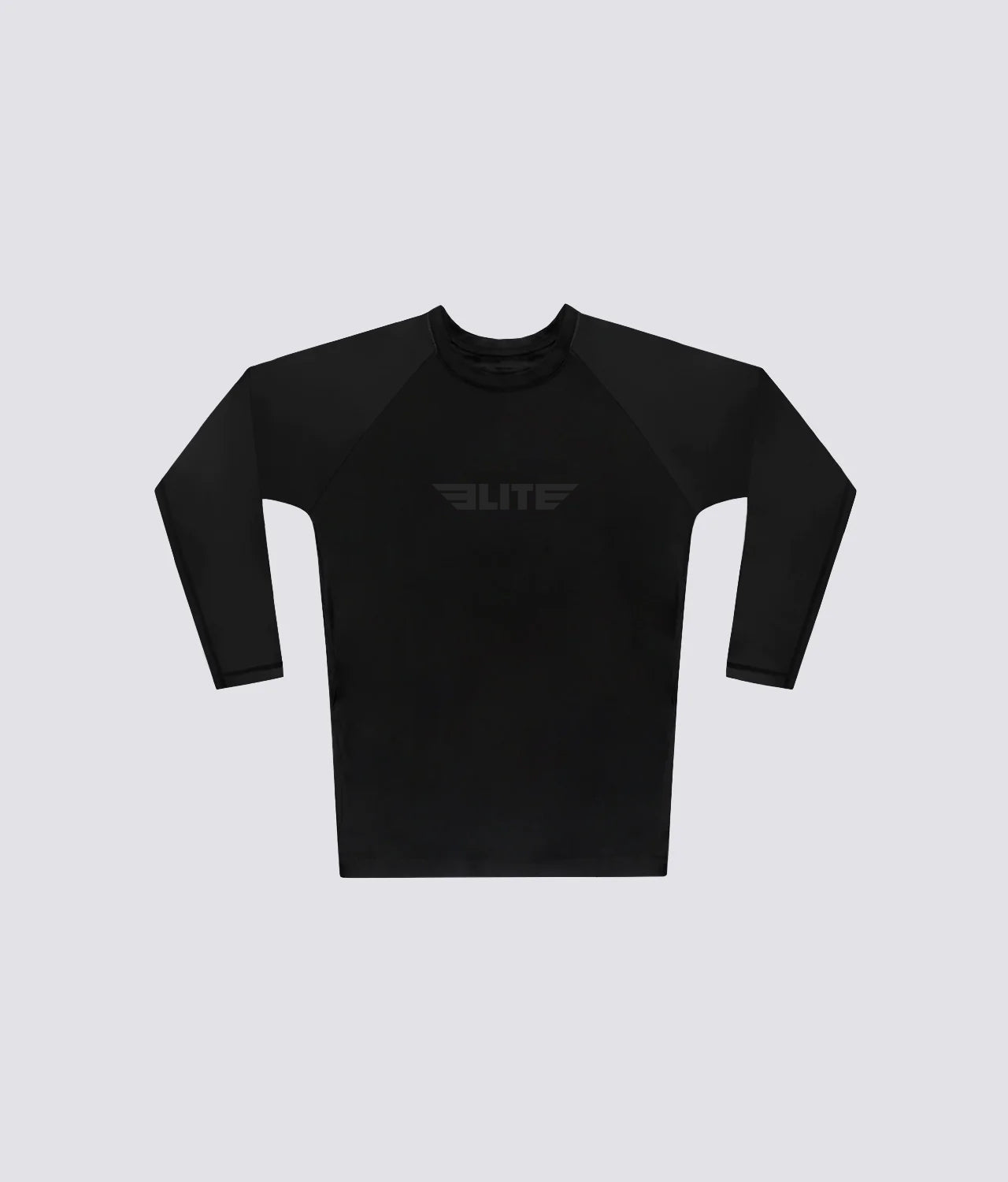 Men's Standard Black Long Sleeve Wrestling Rash Guard