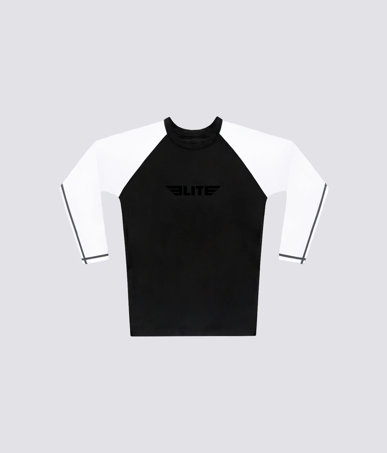 Men's Standard White Long Sleeve Wrestling Rash Guard
