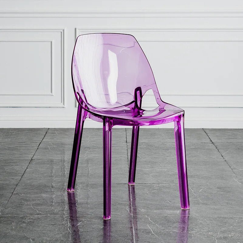 Modern Design Transparent Dining Room Chair - The House Of BLOC