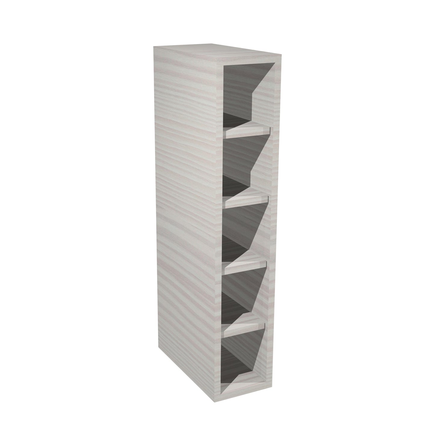 RTA - Pale Pine - Wine Rack Cabinet | 6"W x 30"H x 12"D