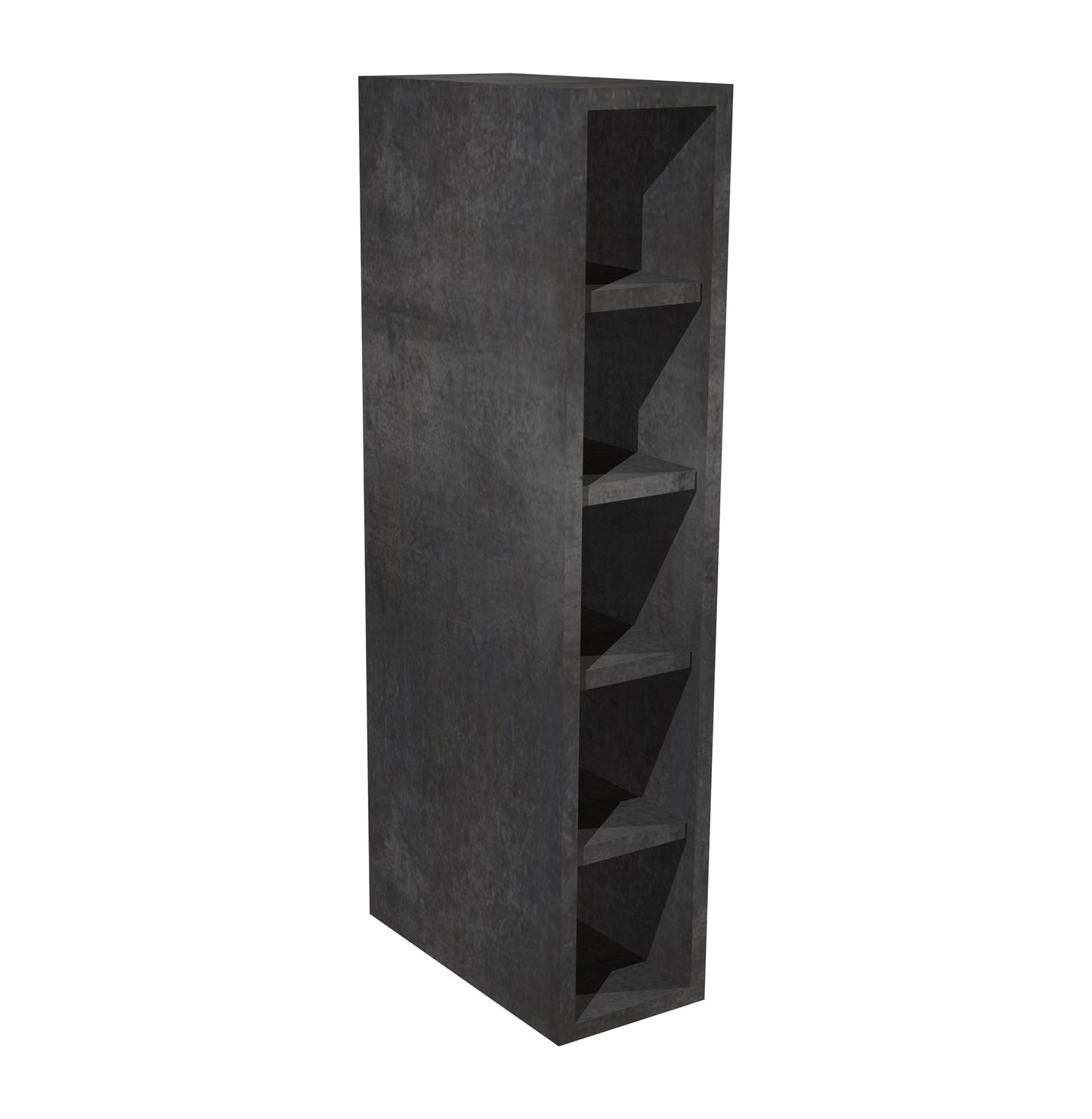 RTA - Rustic Grey - Wine Rack Cabinet | 6"W x 30"H x 12"D