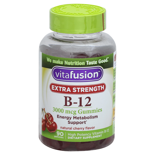 Vitafusion Extra Strength B-12 3000mcg Cherry Flavor Dietary Supplement Gummies