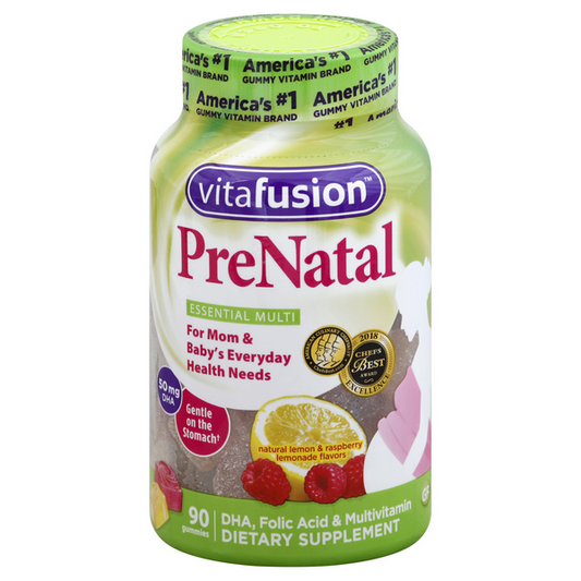 Vitafusion PreNatal Gummies Raspberry Lemonade Flavor