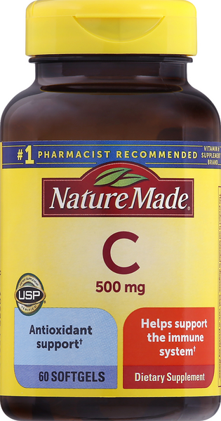 Nature Made Vitamin C 500mg Softgels