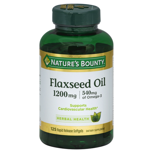 Nature's Bounty Flaxseed Oil 1200mg Softgels