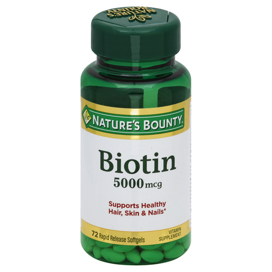 Nature's Bounty Biotin 5000 MCG Rapid Release Softgels
