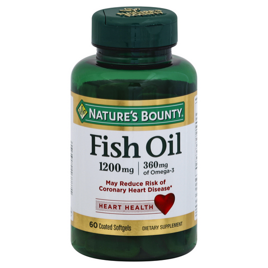 Nature's Bounty Odorless Fish Oil 1200 MG Softgels