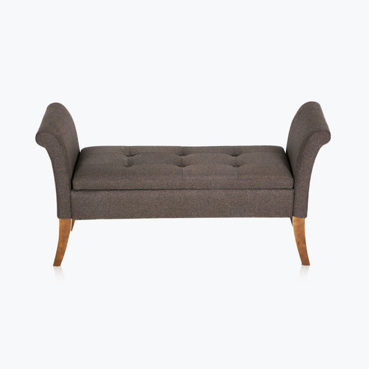 Bradley Winged Tufted Storage Bench