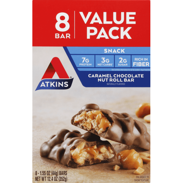 Atkins Caramel Chocolate Nut Roll Bar