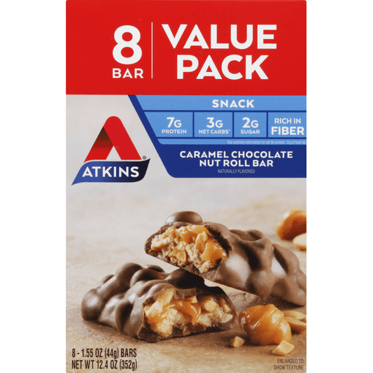 Atkins Caramel Chocolate Nut Roll Bar