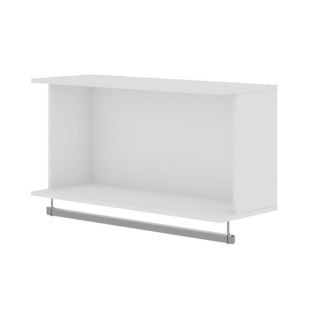 Rockefeller 35.24" Open Floating Hanging Closet with Shelf and Hanging Rod - East Shore Modern Home Furnishings