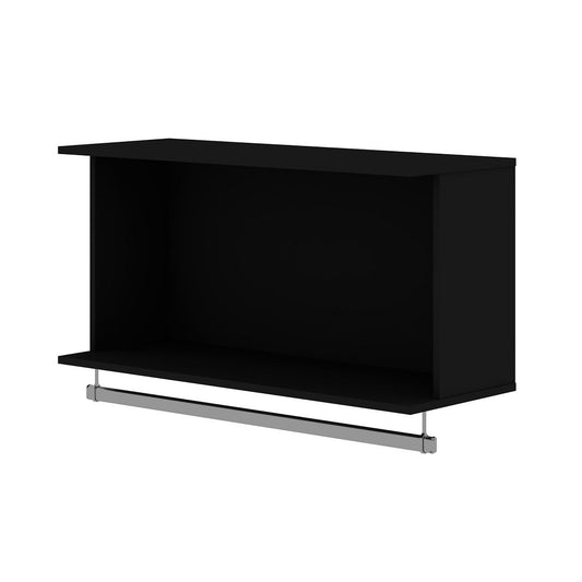 Rockefeller 35.24" Open Floating Hanging Closet with Shelf and Hanging Rod - East Shore Modern Home Furnishings